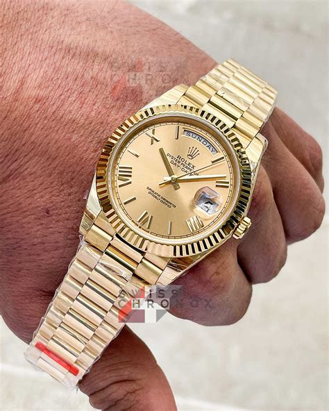 rolex day-date 40 228238 yellow gold watch|40 mm rolex date just.